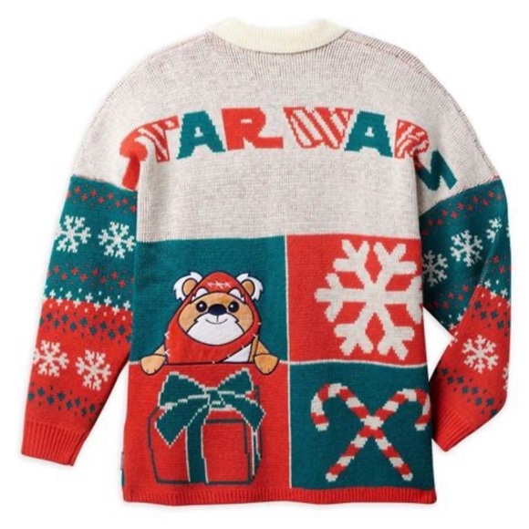 Disney Parks Exclusive Star Wars Ugly Spirit Jersey Sweater size small 5/6 - Picture 1 of 13